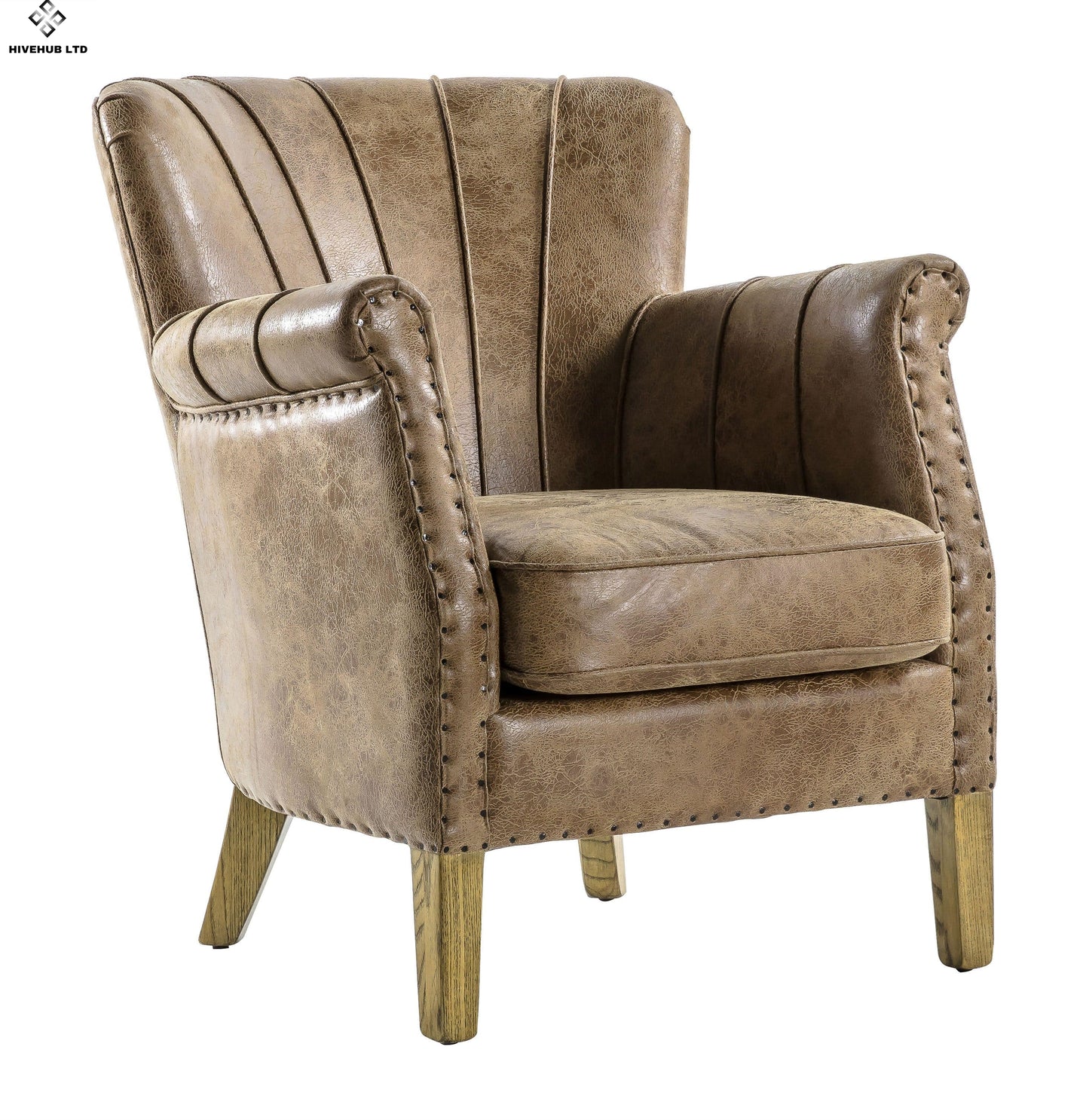 Craig Armchair Brown Leather