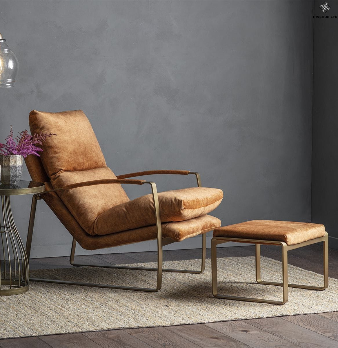 Trudeau Ochre Lounge Chair