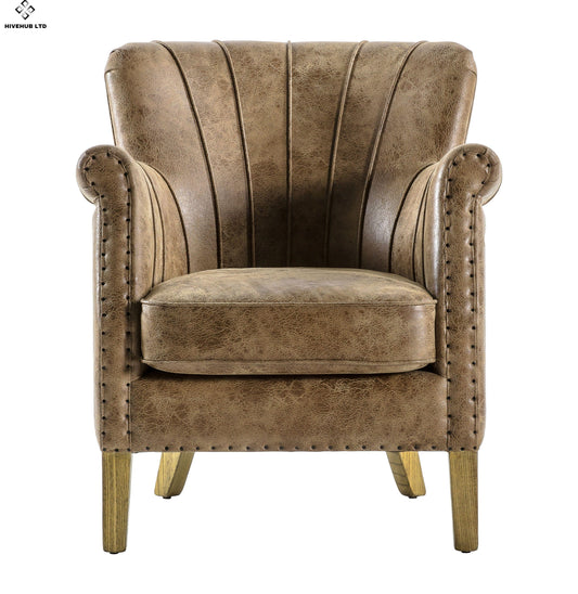 Craig Armchair Brown Leather
