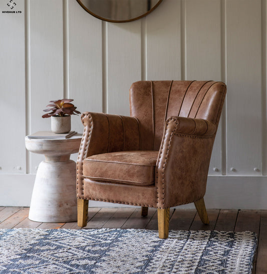 Craig Armchair Brown Leather