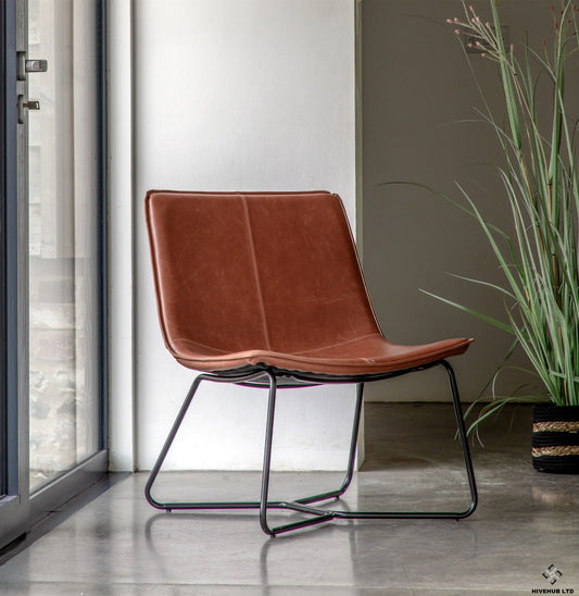 Magda Lounge Chair - Brown
