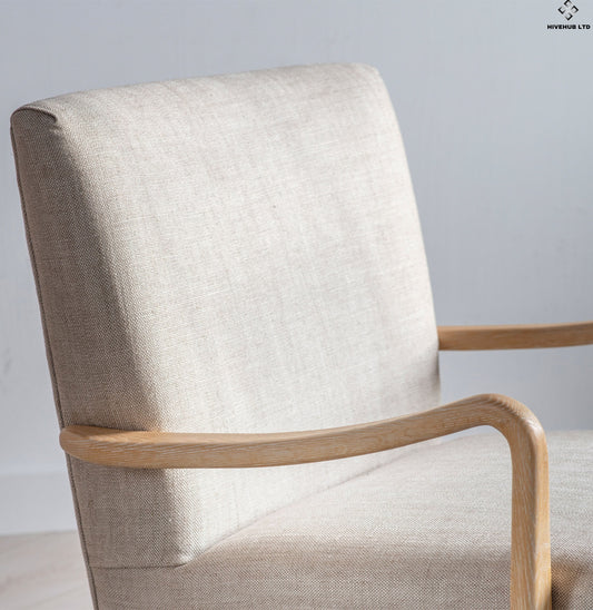 Cedric armchair natural linen