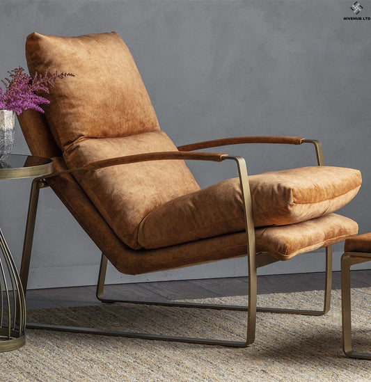 Trudeau Ochre Lounge Chair